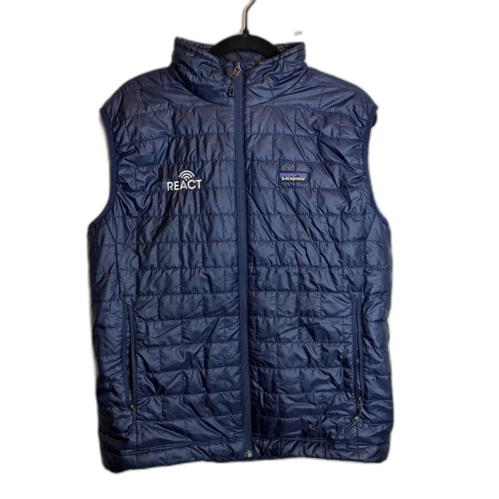 Patagonia Reach Nano Blue Zip Up Vest Size L Men